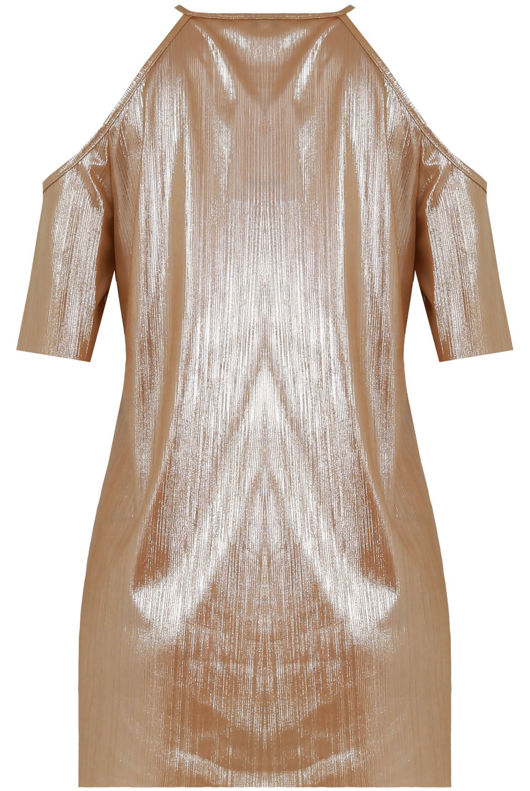 Cold Shoulder Foiled Crop Tops - Mix Colours Pack