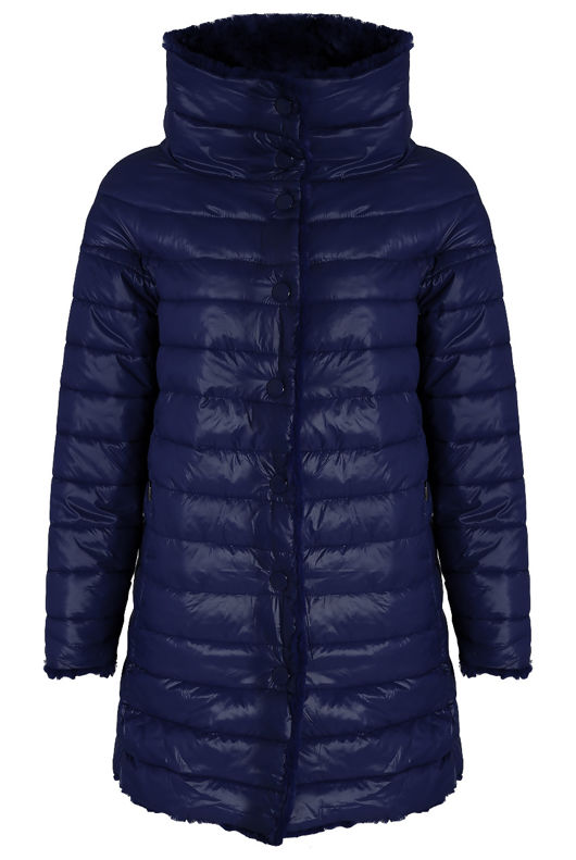 Reversible Puffer Fur Coat