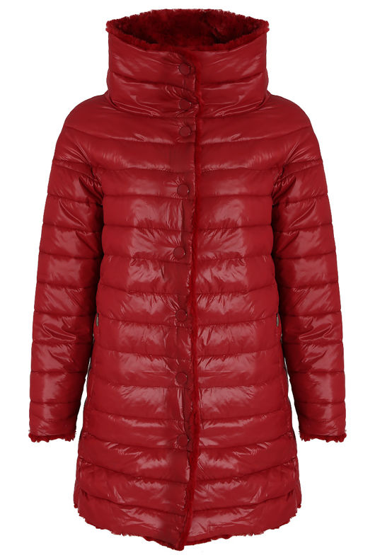 Reversible Puffer Fur Coat 