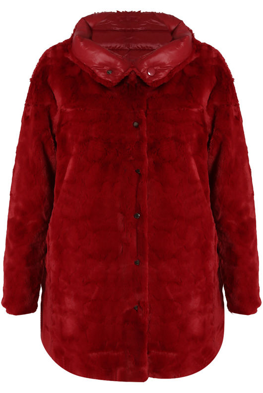 Reversible Puffer Fur Coat 
