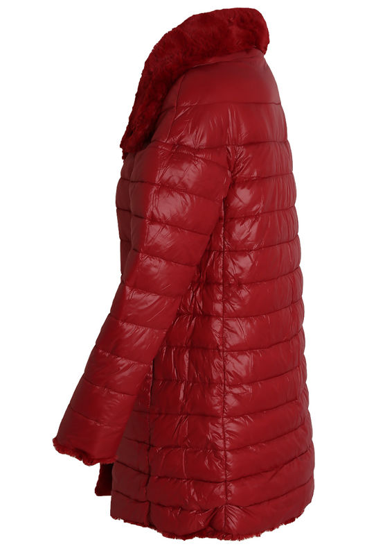 Reversible Puffer Fur Coat 