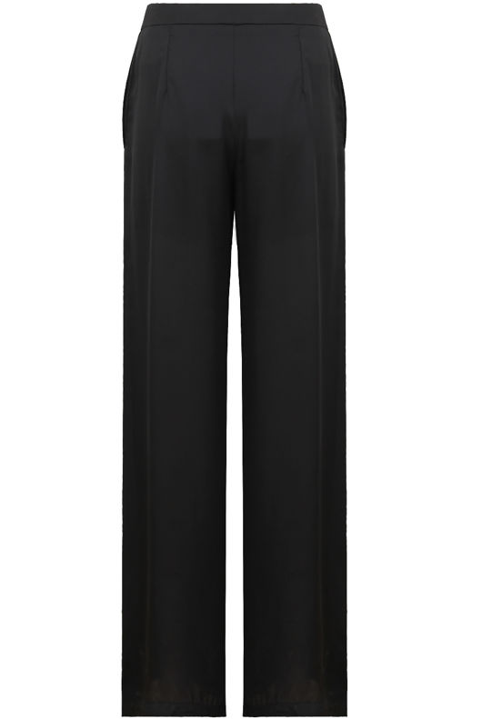 Black Sides Cut Detailed Palazzo Trouser