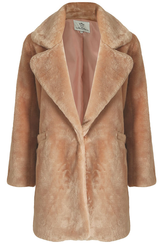 Rose Soft Fur Overcoat 