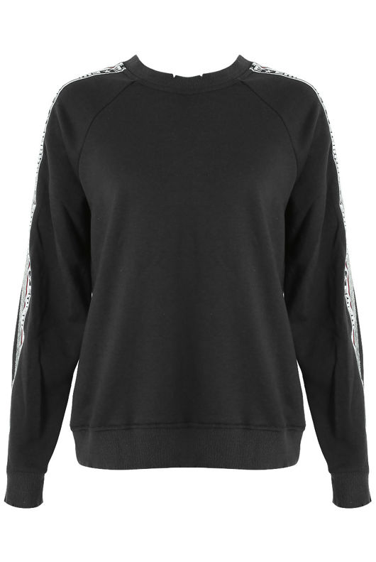 Embrace Trim Sweatshirts in Black