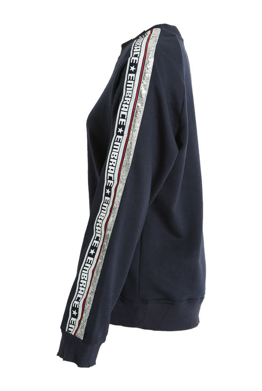Embrace Trim Sweatshirts in Navy