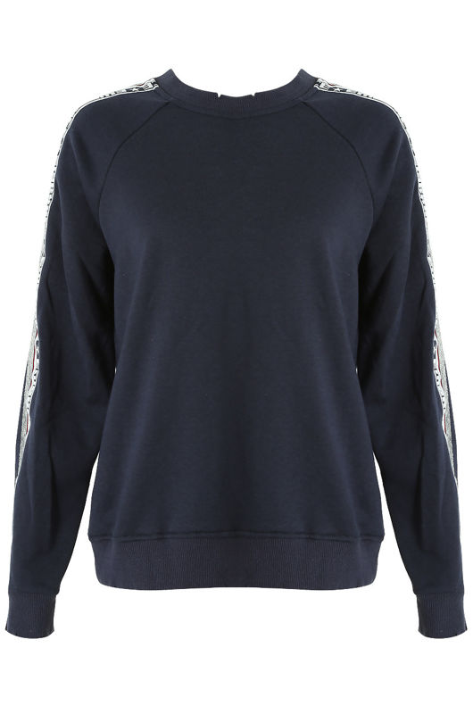 Embrace Trim Sweatshirts in Navy