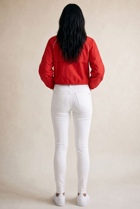 White Graffiti Ripped Knee Skinny Jeans