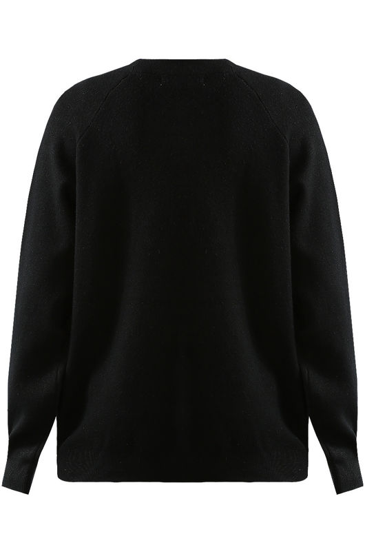 Black Sequin Cat Face Jumper