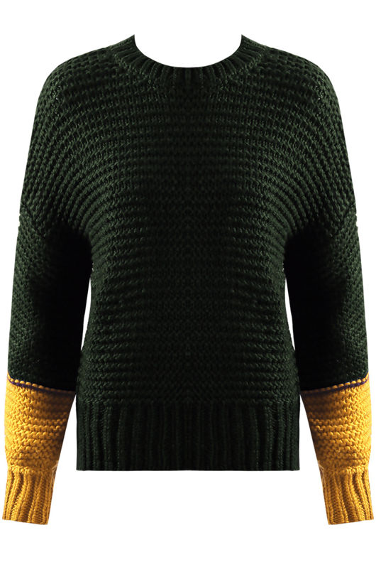 Green Cable Knit Jumpers 