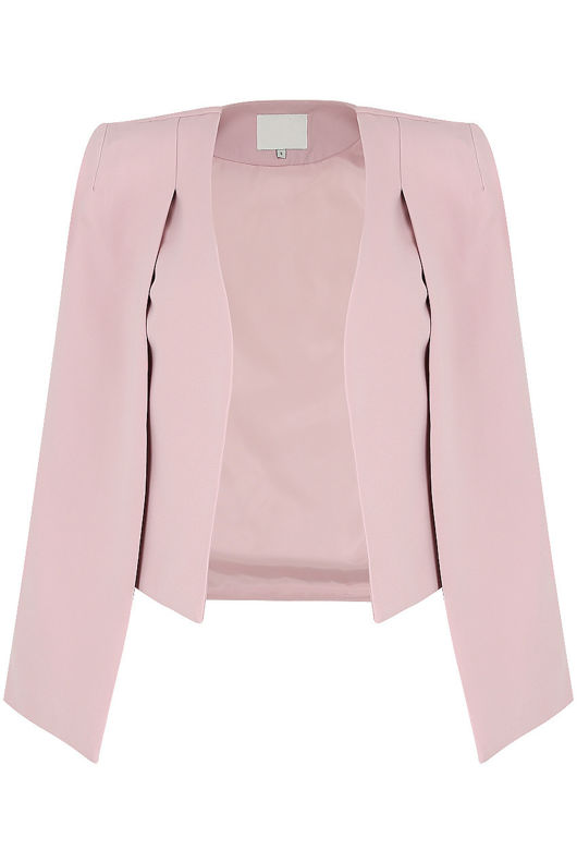 Pink Tailored Cape Blazer