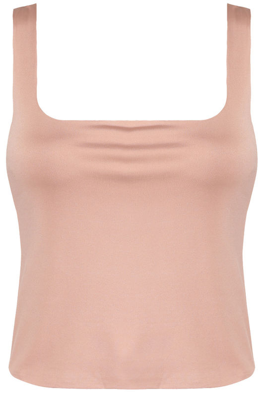 Rose Square Neck Crop Tops
