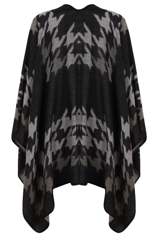 Grey Monochrome Dogtooth Waterfall Cape