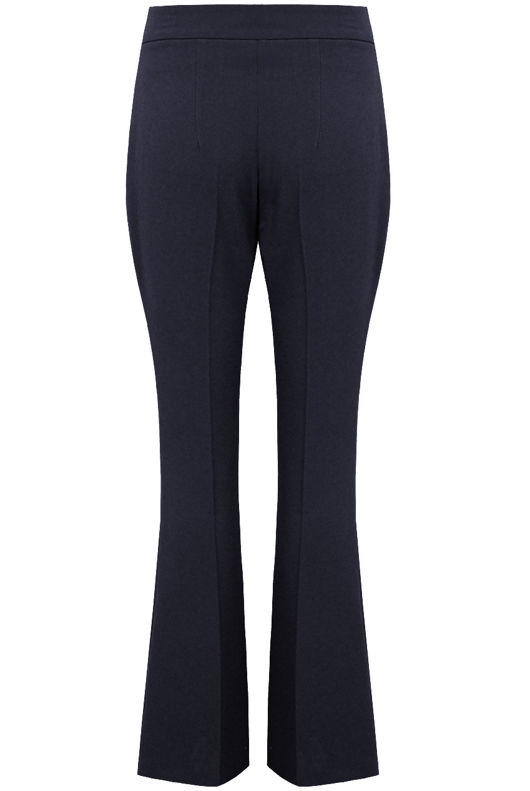 Navy Tailored Flared Trouser