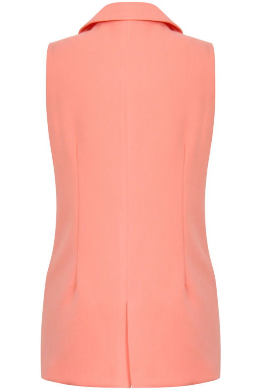 Pink Tailored Double Breasted Waistcoat