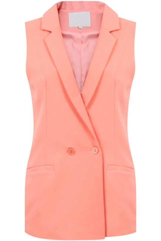 Pink Tailored Double Breasted Waistcoat