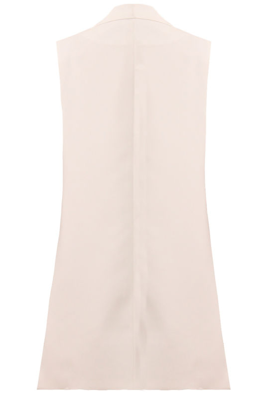 Cream Tailored Side Pocketed Waistcoat