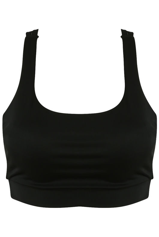 Black & Fuchisa mix pack Active Cross Back Crop Top
