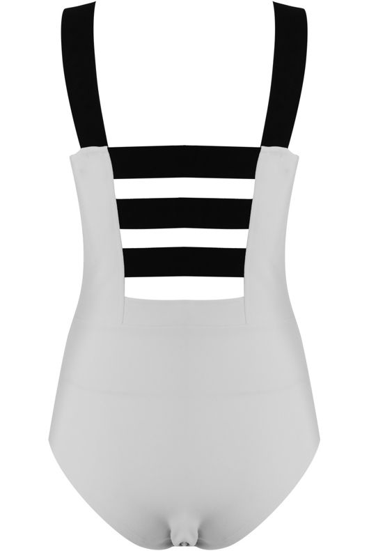 White Cut Out Bodysuit