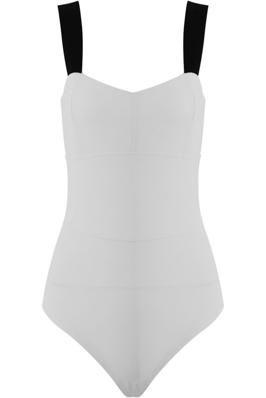 White Cut Out Bodysuit
