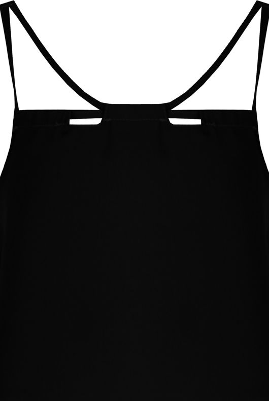 Black Front Cut Out Crop Tops