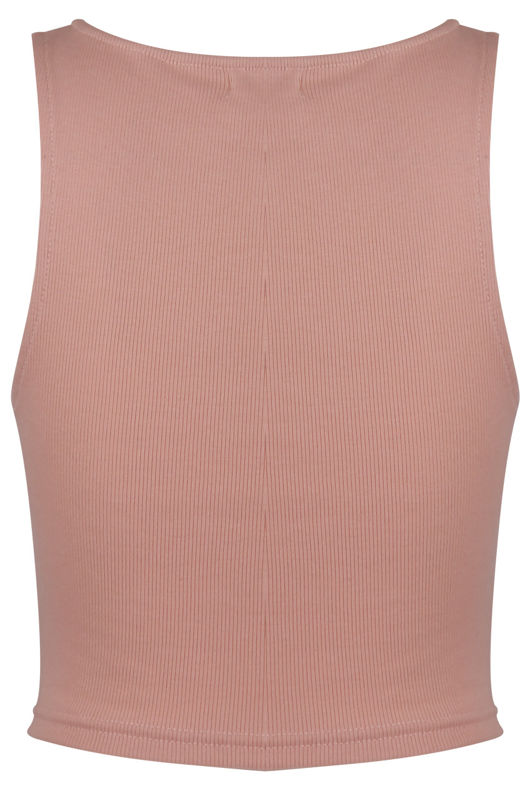 Rose Jersey Ruched Crossover Crop Top