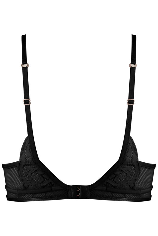 Black Lace Mesh Detail Bralet