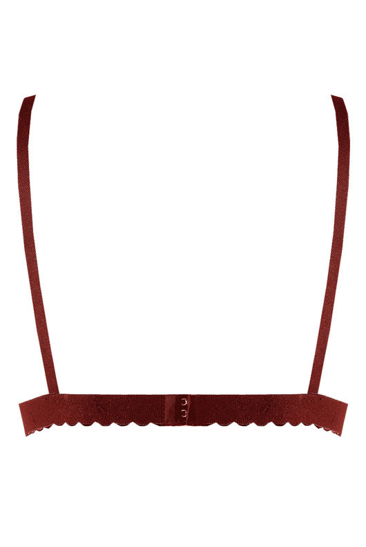 Wine Crochet Lace Bralet