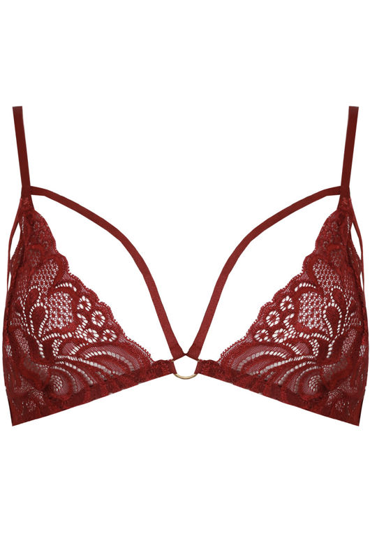 Wine Crochet Lace Bralet
