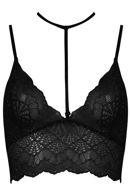 Crochet Lace Choker Neck Bralet