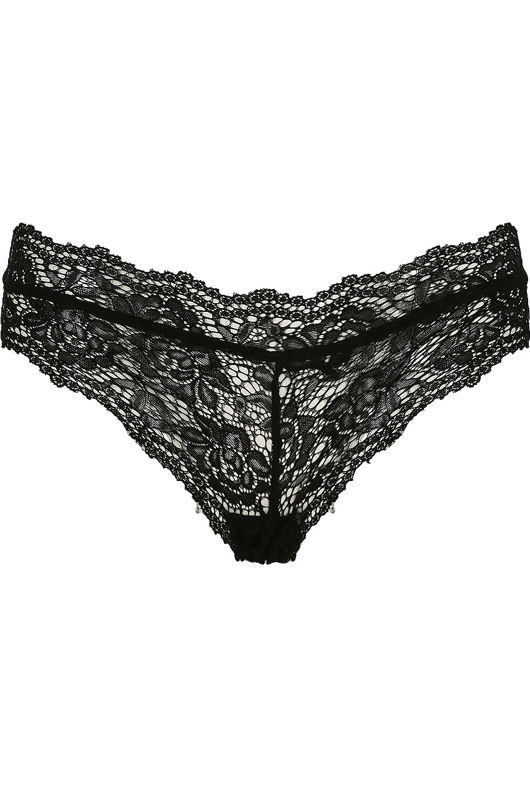 Black Crochet Scallop Knickers