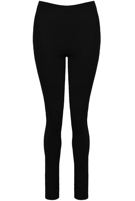 Black Ankle Slit Leggings