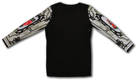 Black & Beige Intricate Panel Jumpers