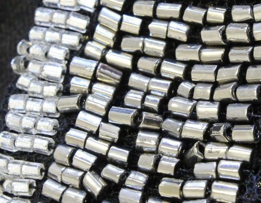 Gold Foil Beaded Neck Detail Shift Mini Dress