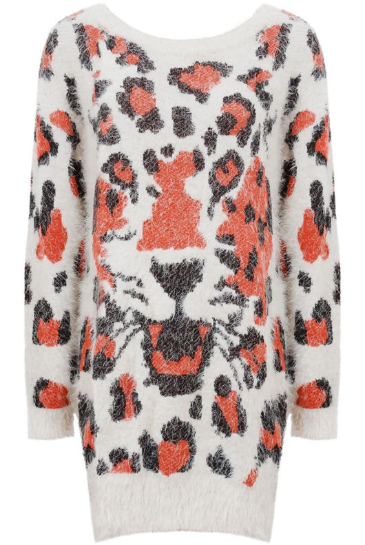 Tiger Detail Mohair Jumper