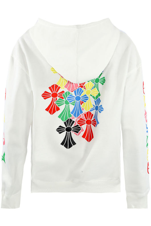 White Slogan Sleeve Hoodie