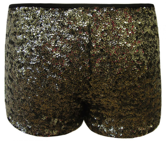 Gold Sequin Hot Pants