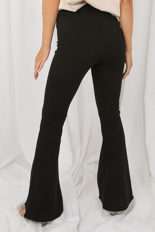Elasticated Waist Ankle Slit Trouser