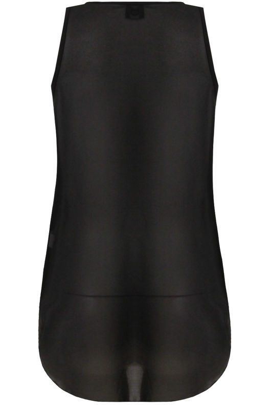 Black Beaded Chiffon Ves