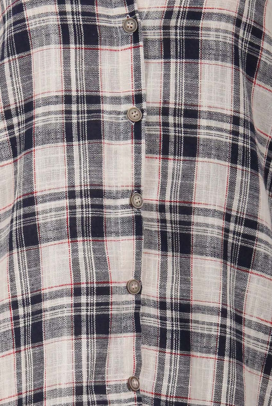 Blue Long Check Shirts