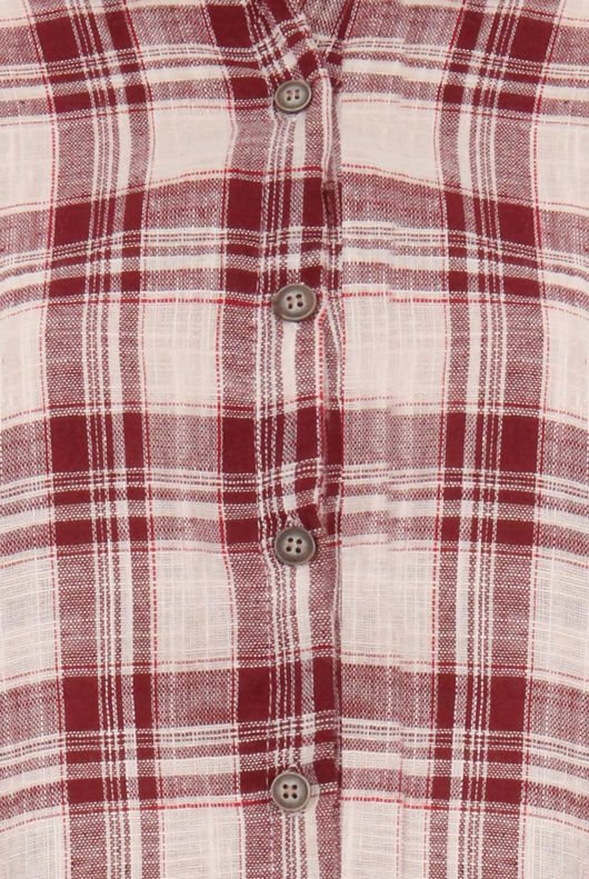 Red Long Check Shirts