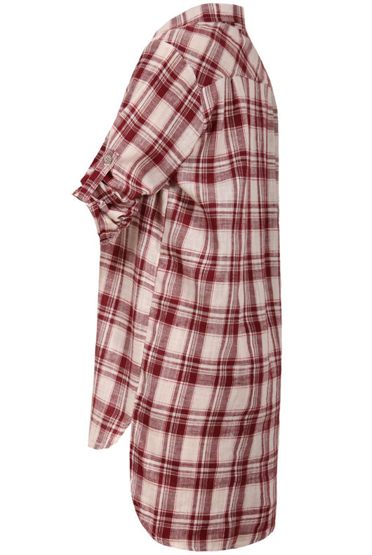 Red Long Check Shirts