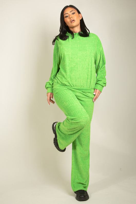 Towelling Tracksuit In Green