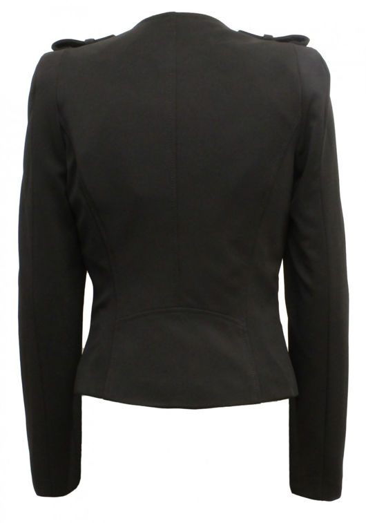 Black Double Zip Style PVC Panel Jacket