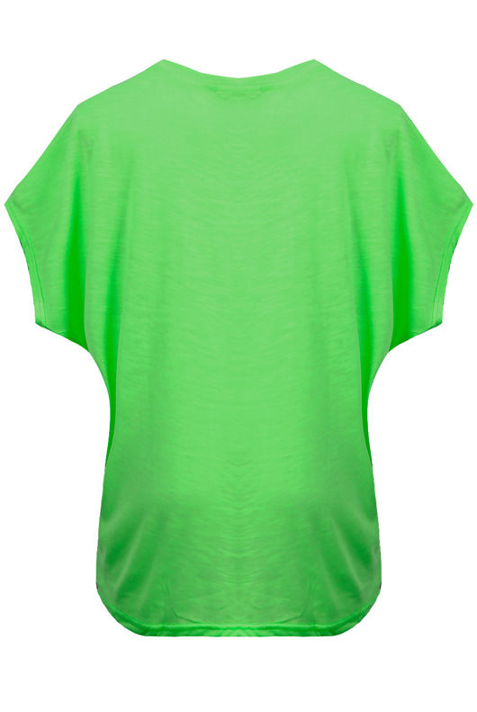 Neon Green Soft Touch Baggy Top