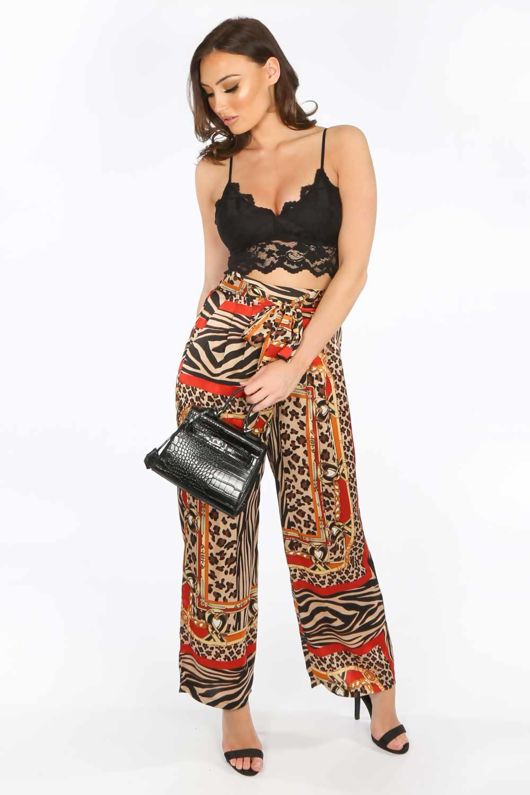 Longline Lace Bralet In Black