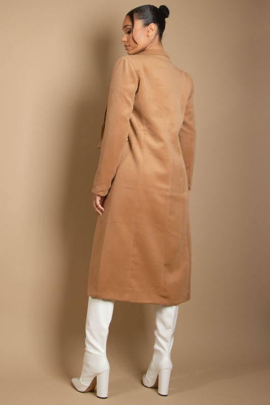 Camel Tailored Warm Overcoat