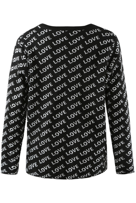 Black LOVE Slogan Full Sleeves Tee