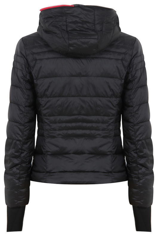 Black Full Zipped Hooded Puffer Jacket