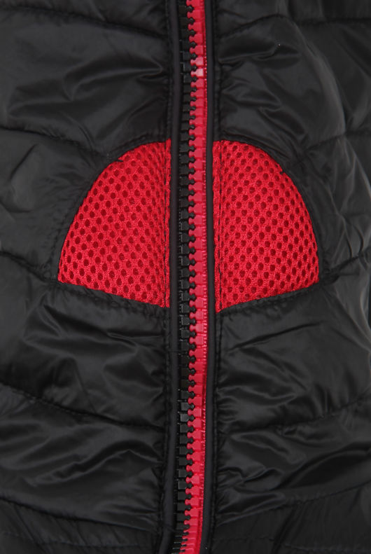 Black Full Zipped Hooded Puffer Jacket