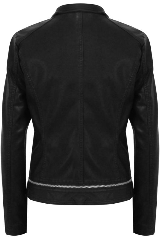 PU Zip Detail Jacket 